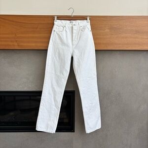 Reformation Cynthia High Rise Straight Long Jeans, Size 24